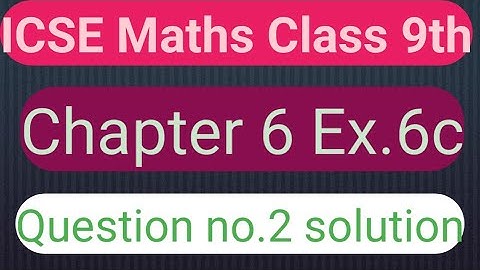 ICSE Maths Class 9th Chapter 6 Exponents ।। Ex.6C।।Ques.no 2 solution ।।educational series।।