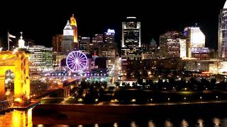 Cincinnati Skyline night time hyperlapse.