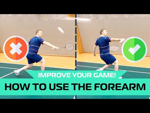 How to use forearm rotation in badminton - 5 shots biomechanics