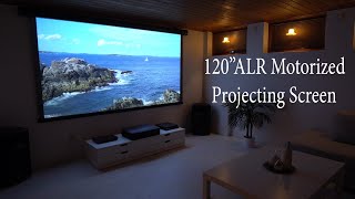 VIVIDSTORM 120 Motorized ALR projector screen review (drop down)