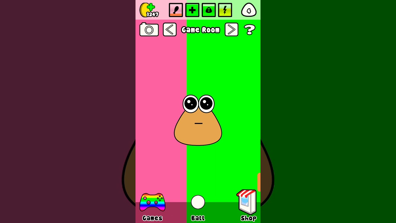 Pou game room mini game, hill drive gameplay #1