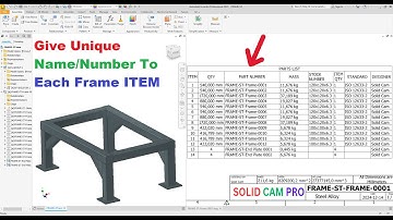 Automatic Part Numbering For Frame Items in Autodesk Inventor 2025 : An Easy Approach : EX-72