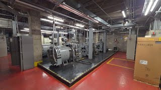 Awesome 1000FPM Westinghouse/Schindler Miconic 10 Gearless DC Traction Elevator Machine Room