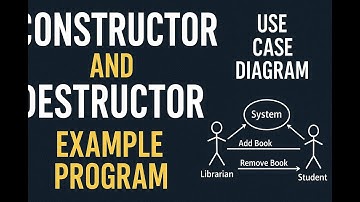 Constructor and Destructor in C++ | Example Programs | Use Case Explained | OOP Concepts