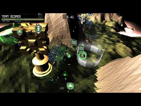 Multiwinia: Single Player Capture The Statue - The Unending Peaks (Hard AI)