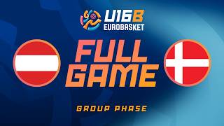 LIVE - Austria v Denmark | FIBA U16 EuroBasket 2026 Division B | Group Phase LIVE - Austria v Denmark | FIBA U16 EuroBasket 2026 Division B | Group Phase