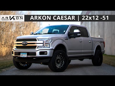 22x12 ARKON Caesars | 2018 F-150 | 4.5" Superlift Kit