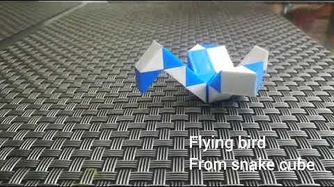 How to make flying bird out of snake cube