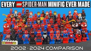 COMPARISON: EVERY LEGO Spider-Man Minifig EVER MADE (2002 - 2024)