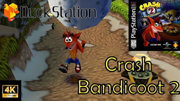 Crash Bandicoot 2: Cortex Strikes Back - PS1 4K Ultra HD Gameplay (DuckStation) - Widescreen Hack