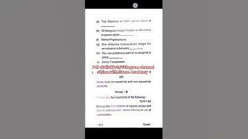 Botany GE 4 previous year question paper semester 4 #bsc #ge #botany #question #sem4  #semester