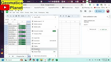Creating Drop-Down Lists in Google Sheets with Conditional Formatting