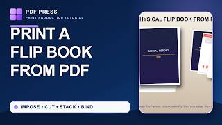 Print a Physical Flip Book from PDF: Impose, Cut, Stack &amp; Bind