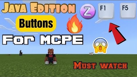 F5,F1 And Q Buttons For Minecraft PE | f5 button for Minecraft pe | Java Buttons | in hindi | 2021