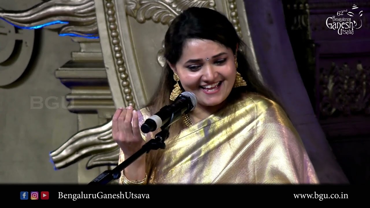 PILLANGOVIYA CHELUVA KRISHNANA | Anuradha Bhat |Bhakti Sangeetha |62nd Bengaluru Ganesh Utsava 2024