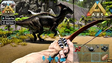 ARK: Ultimate Mobile Edition (Snapdragon 870) Max Graphics Gameplay walkthrough (Android/iOS)