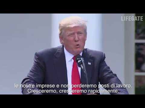 Video: Trump Sta Per Voltare Le Spalle All'ambiente
