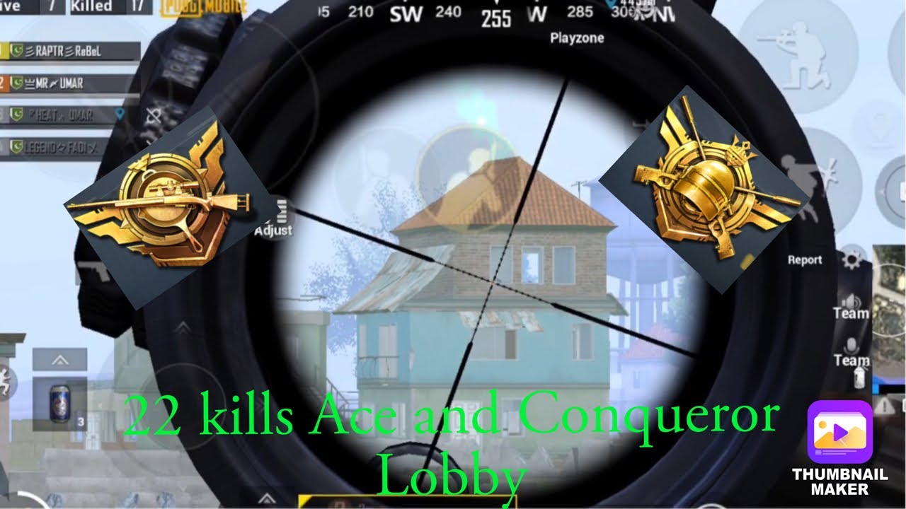 22 kills Conqueror lobby |RAPTOR ReBeL| - YouTube