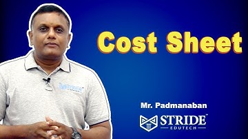 Cost Sheet - Problems Solved - CA Inter Grp 1, CMA Inter Grp 1, CS Executive Module 2-Stride Edutech
