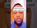 notifications showing your page is doing well
