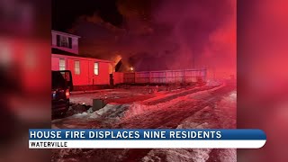 Nine displaced after early morning house fire in Waterville (Alex Schley)