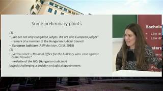 Dr. Ágnes Kovács “The European Judiciary: some implications of a normative concept”