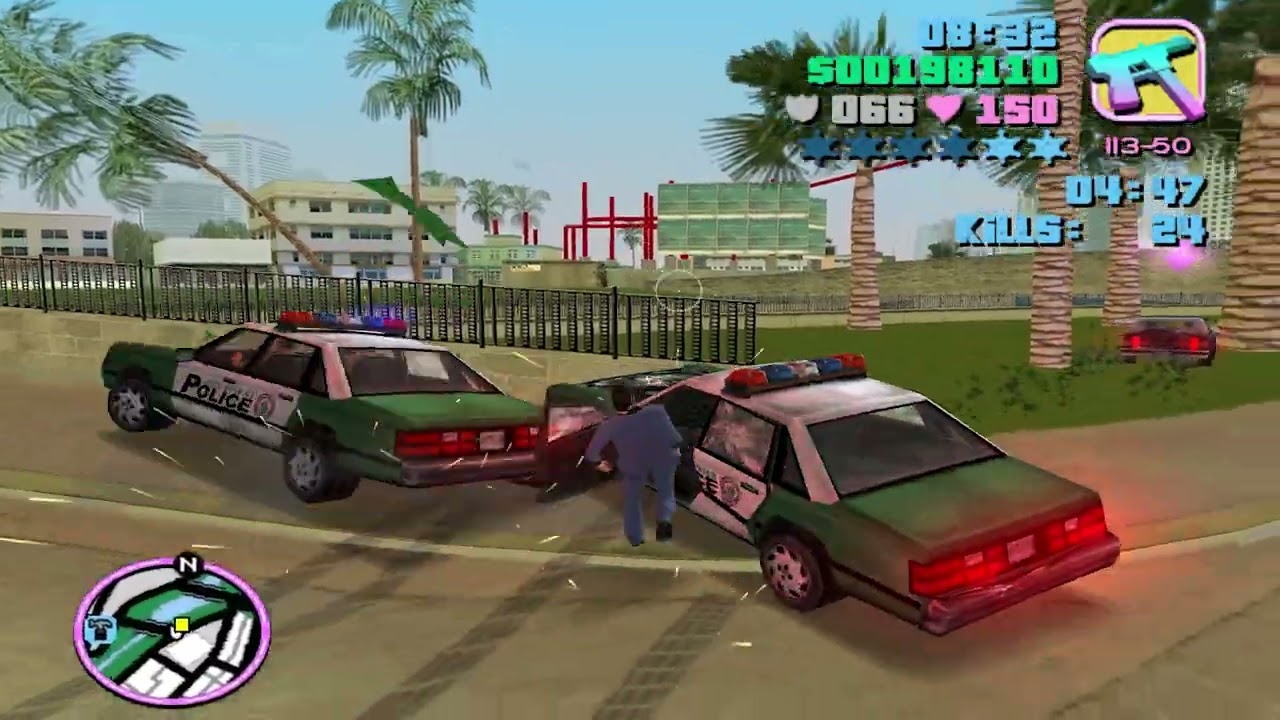 Policeman's mission. Armor - 150. GTA Vice City