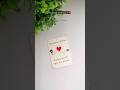 Handmade card for your loved ones | easy gift card ideas #diy #craft #handmade #giftideas #couple