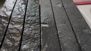Soft wet🤤 cleaning video of black 🖤Long kitkat 🥰 satisfying asmr  screenshot 1