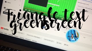 greenscreen triangle text || editingwithjake