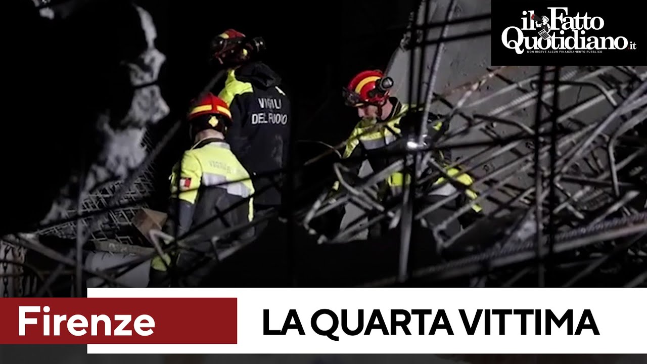 Notte di lavoro per i vigili del fuoco: nel cantiere di Firenze recuperata la quarta vittima
