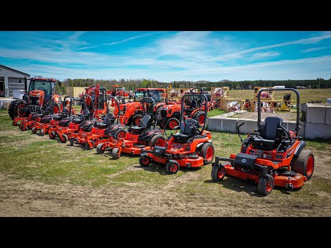 Kubota's Zero Turn Selection is MASSIVE! Z122R to ZD1211