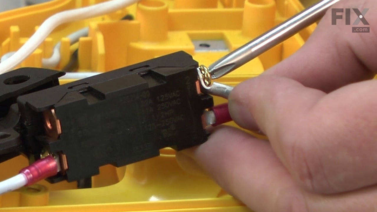 DeWALT Chop Saw Repair How to Replace the Cord Guard YouTube