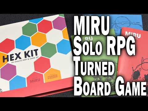 MIRU - Hex Kit Overview (solo RPG turned board game)