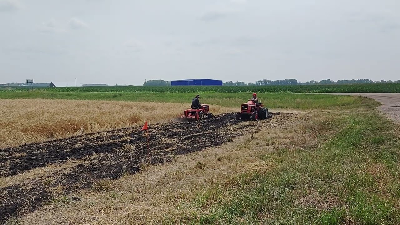 allis garden tractor field demo