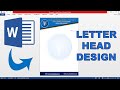 MS WORD || LETTERHEAD DESIGN IN MS WORD ||