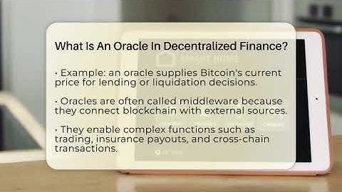 What Is An Oracle In Decentralized Finance? - Talking Tech Trends