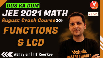 Functions & Limits, Continuity & Differentiability | JEE Main 2021 August | Crash Course | Vedantu