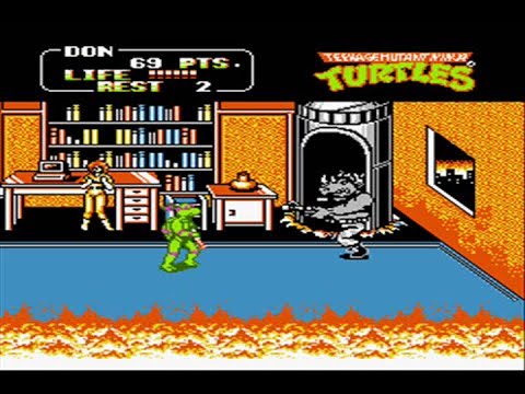 Teenage Mutant Ninja Turtles 2: The Arcade Game for NES Walkthrough