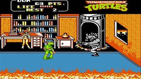 Teenage Mutant Ninja Turtles 2 - Nes - ( The Arcade Game ) - Full Playthrough - No Death ♛