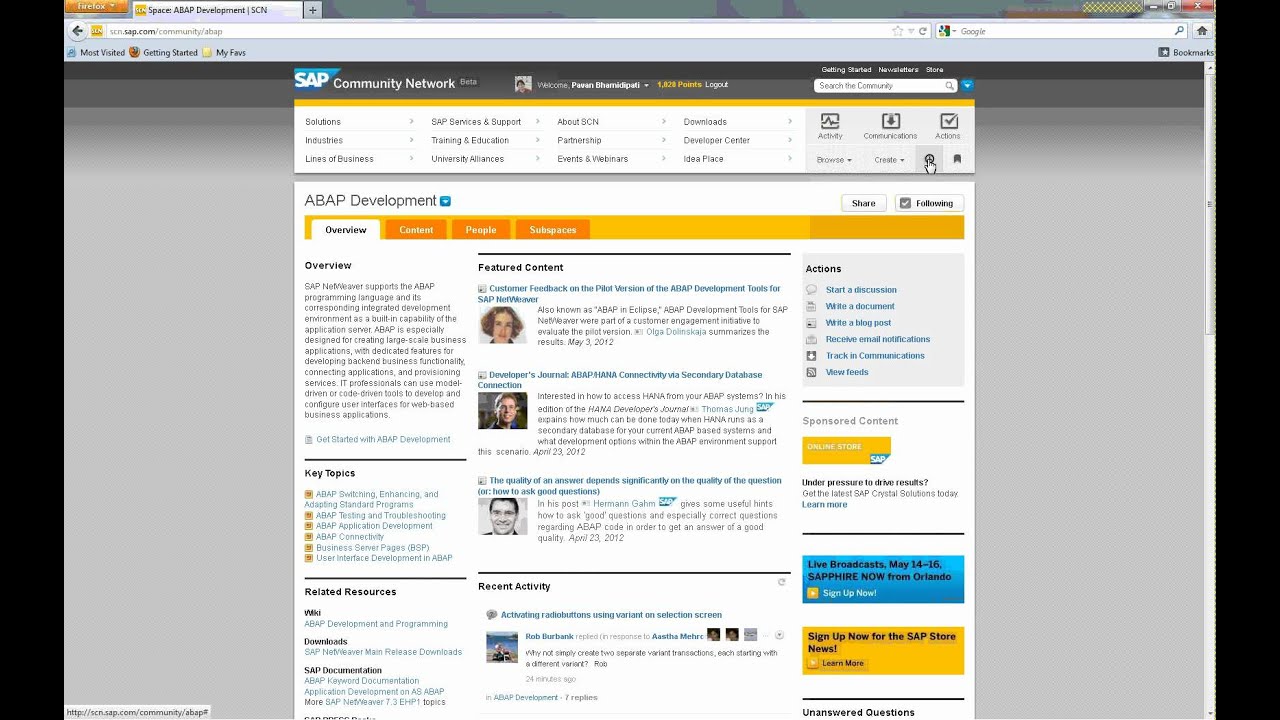 SCN User Profile Customization
