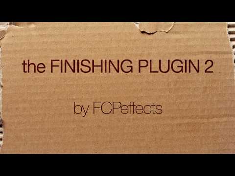 Finishing Plugin 2 for Final Cut Pro