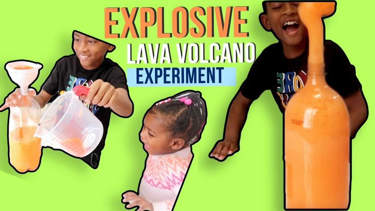 Explosive Lava Volcano Experiment! 🧑🏽‍🔬🥽🌋 - YouTube