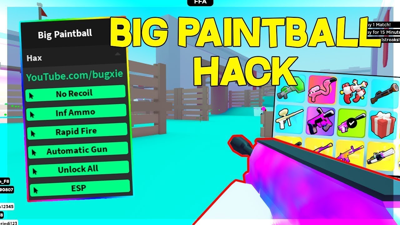 Big Paintball Script!! (Unlock all guns) YouTube