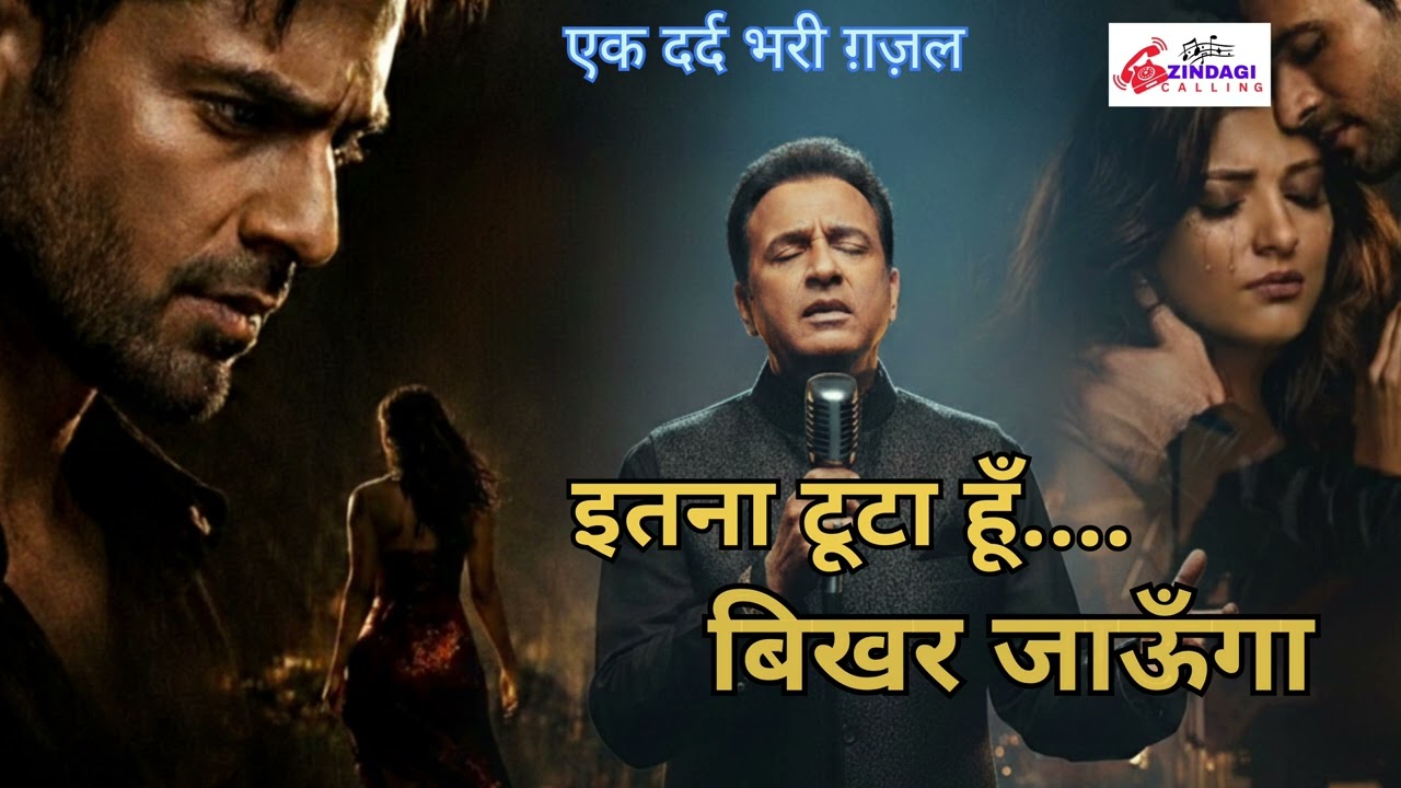 “इतना टूटा हूँ… बिखर जाऊँगा” | Heart Touching Ghazal | Dark Studio Live Mehfil 4K