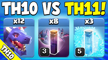 Best TH10 vs TH11 Attack Strategy for 3 STARS! Best TH10 Attack Strategy (Clash of Clans)