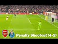 Full arsenal vs porto penalty shootout 42