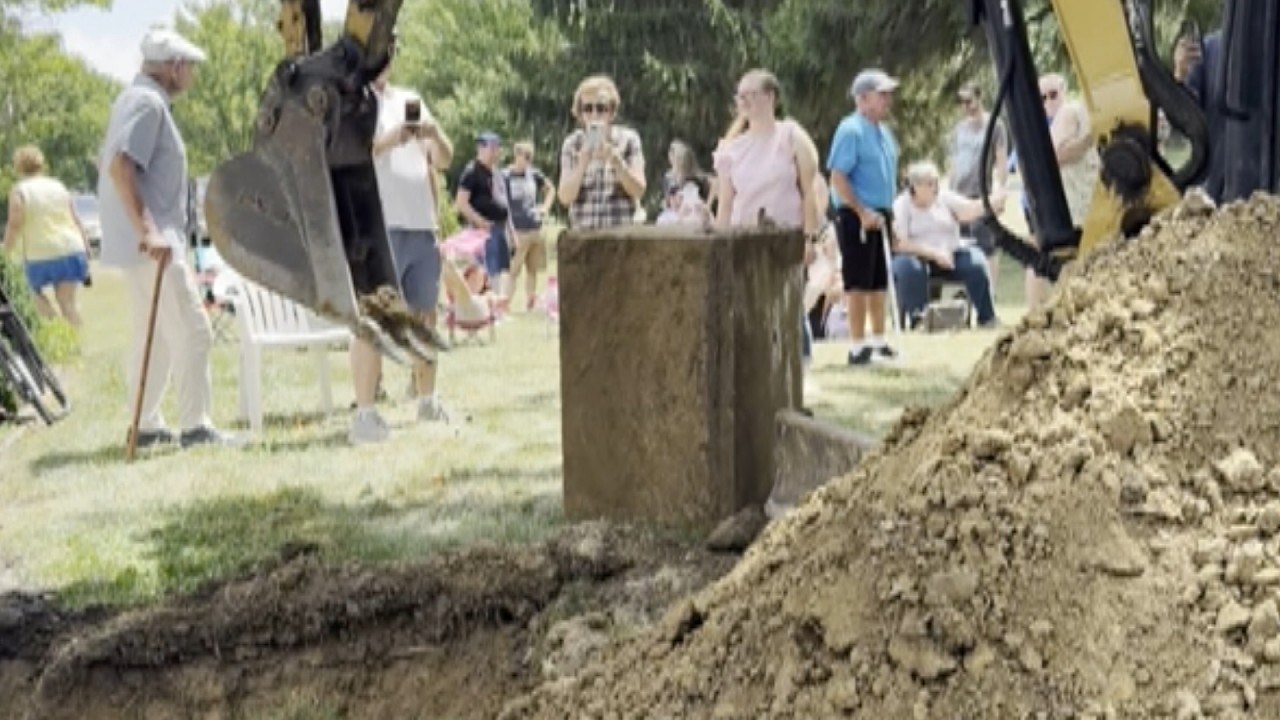 Time Capsule Of Memories Unearthed At Family Farm