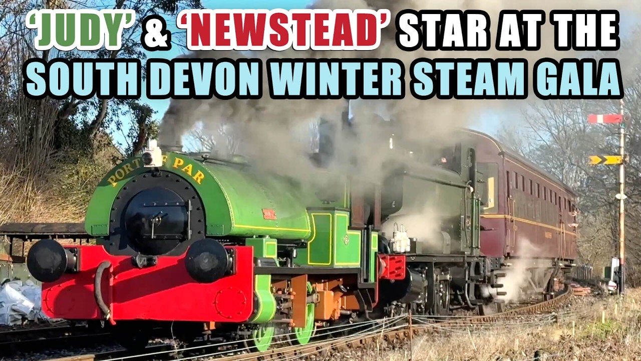 South Devon Railway Winter Gala with GWR 2807, Bagnall 2572 ‘Judy’ Hunslet 1589 ‘Newstead’ & MORE!