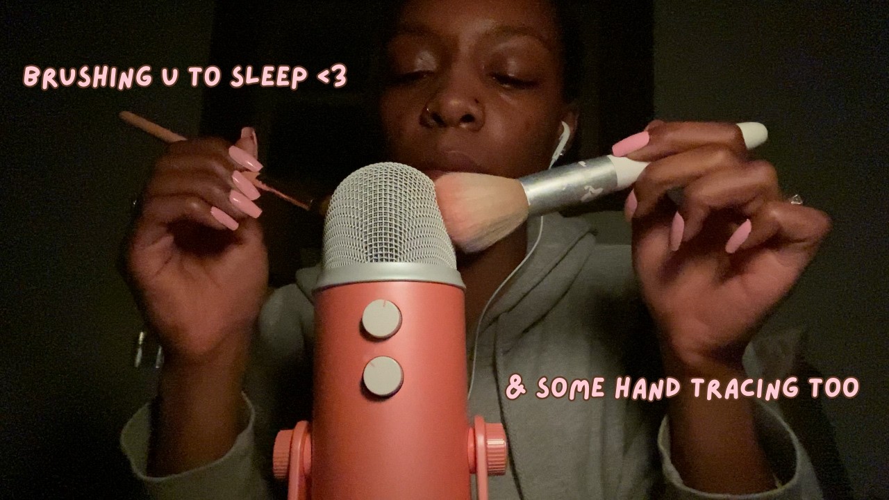 asmr brushing triggers for bedtime 🖌️